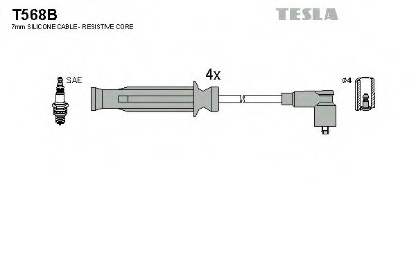 TESLA T568B Ignition Cable Kit